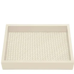 Riviere Vassoio rettangolare intrecciato a mano Febe> Svuotatasche