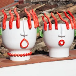 Patrizia Italiano Venditore ambulante di peperoni Ifigenia Vaso con testa di peperone><noscript><img width=