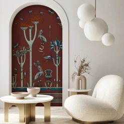 MaVoix Via Salvestrina 12 Carta da parati Mattone Bruciato><noscript><img width=