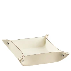 ADJ Style Vide poche in pelle bianca e panna cotta #2> Svuotatasche