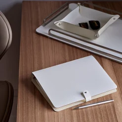 ADJ Style Vide poche in pelle bianca e panna cotta #2> Svuotatasche