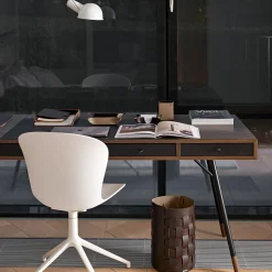 ADJ Style Vide poche in pelle cappuccino e cioccolato #3> Svuotatasche