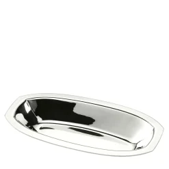 Schiavon Video essenziale Centrotavola allungato in metallo argentato> Centrotavola