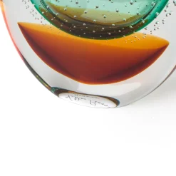 Officine di Murano 1295 Vrmbicolr Vaso in turchese e ambra><noscript><img width=