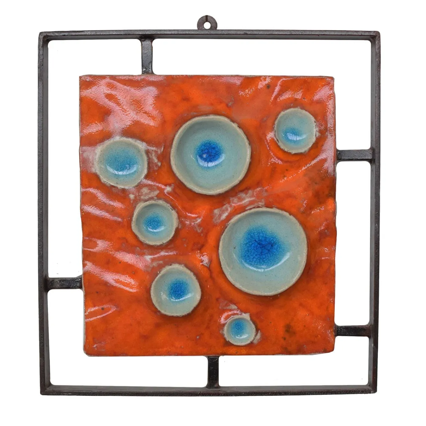 Todini Sculture Vulcani, pezzo d'arte in ceramica infuocata> Pannelli Decorativi